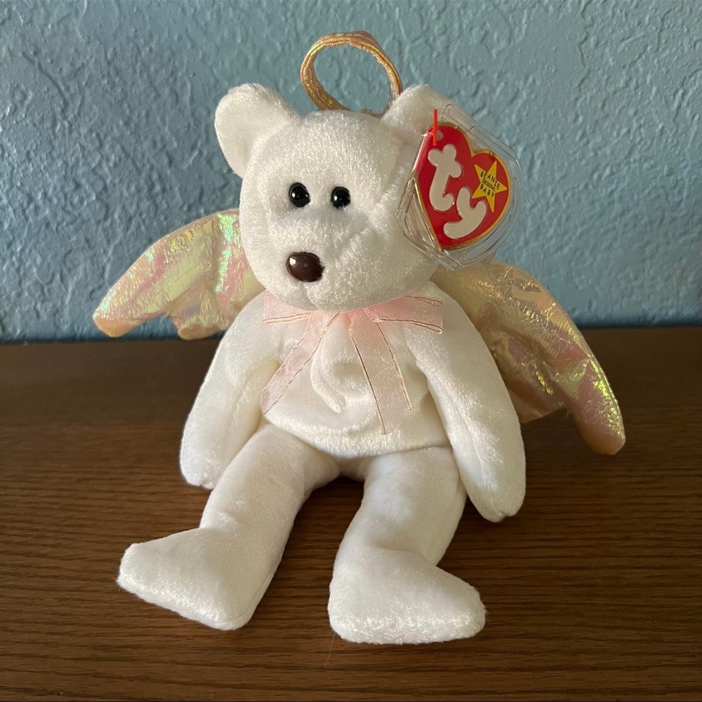 Ty Beanie Babies Halo The Angel Bear